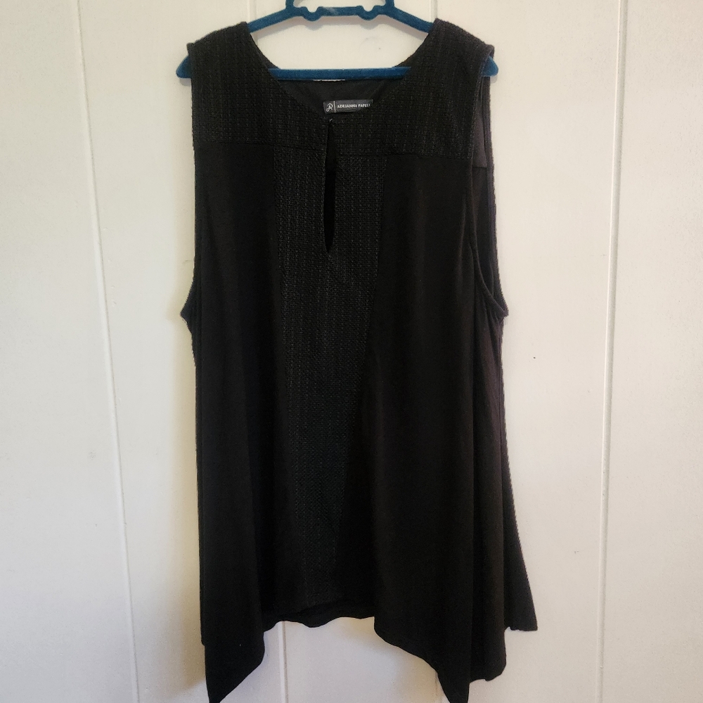Adrianna Papell Black Women Size XL Top